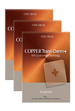Copper Trans-Derm + Patches - Drug free therapy for aches and pains
